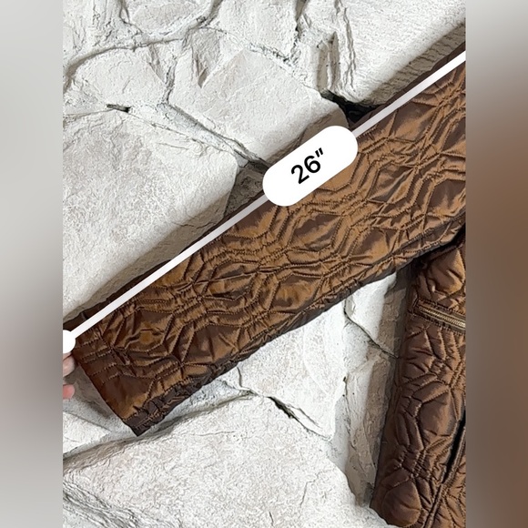 Land’s End | Women’s Copper Tone Quilted Zipper Jacket w/Primaloft, Size L - Picture 13 of 16